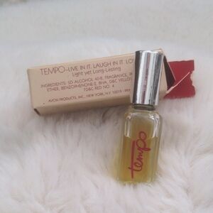 Vintage AVON TEMPO Ultra Cologne – .38 fl oz – 1970s/80s Mini Perfume